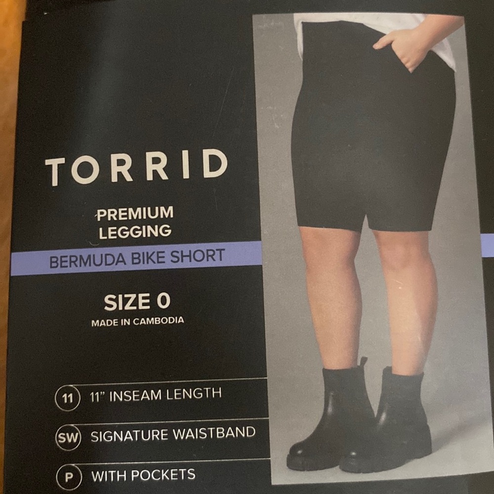 NWT TORRID BIKE SHORT LEGGING